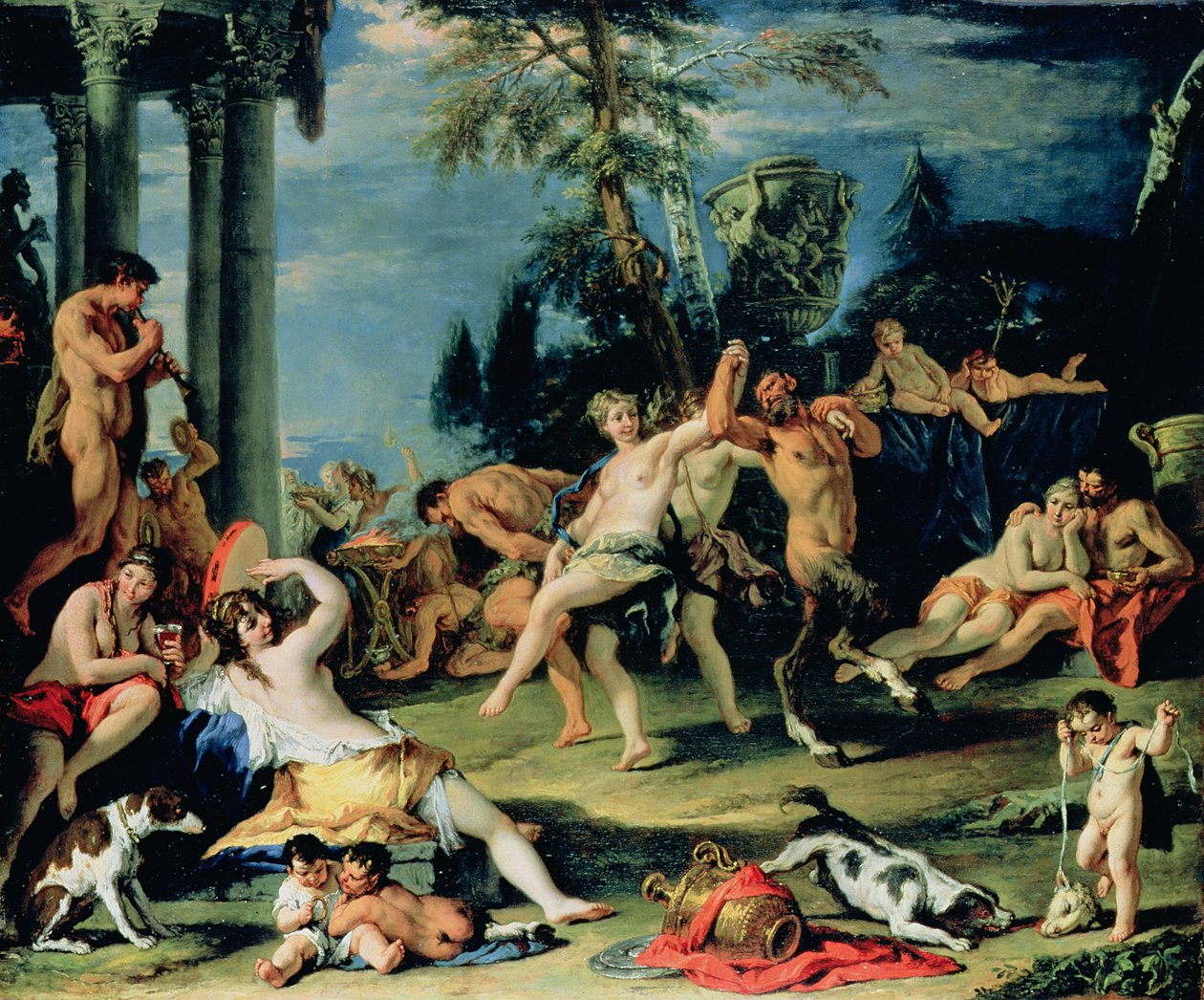 Bachanalia na cześć Pana autorstwa Sebastiano Ricci