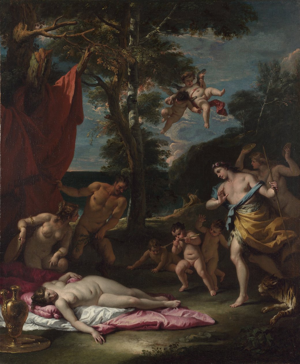 Bachus i Ariadna, um 1700 autorstwa Sebastiano Ricci