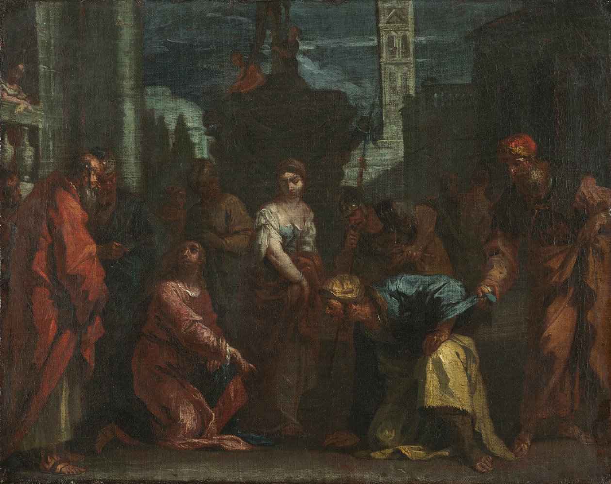 Chrystus i kobieta przyłapana na cudzołóstwie, połowa XVIII wieku. autorstwa Sebastiano Ricci