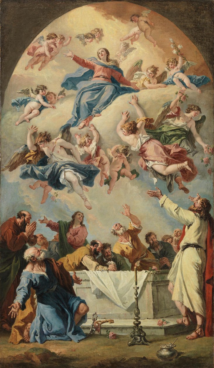 Die Himmelfahrt Mariens autorstwa Sebastiano Ricci