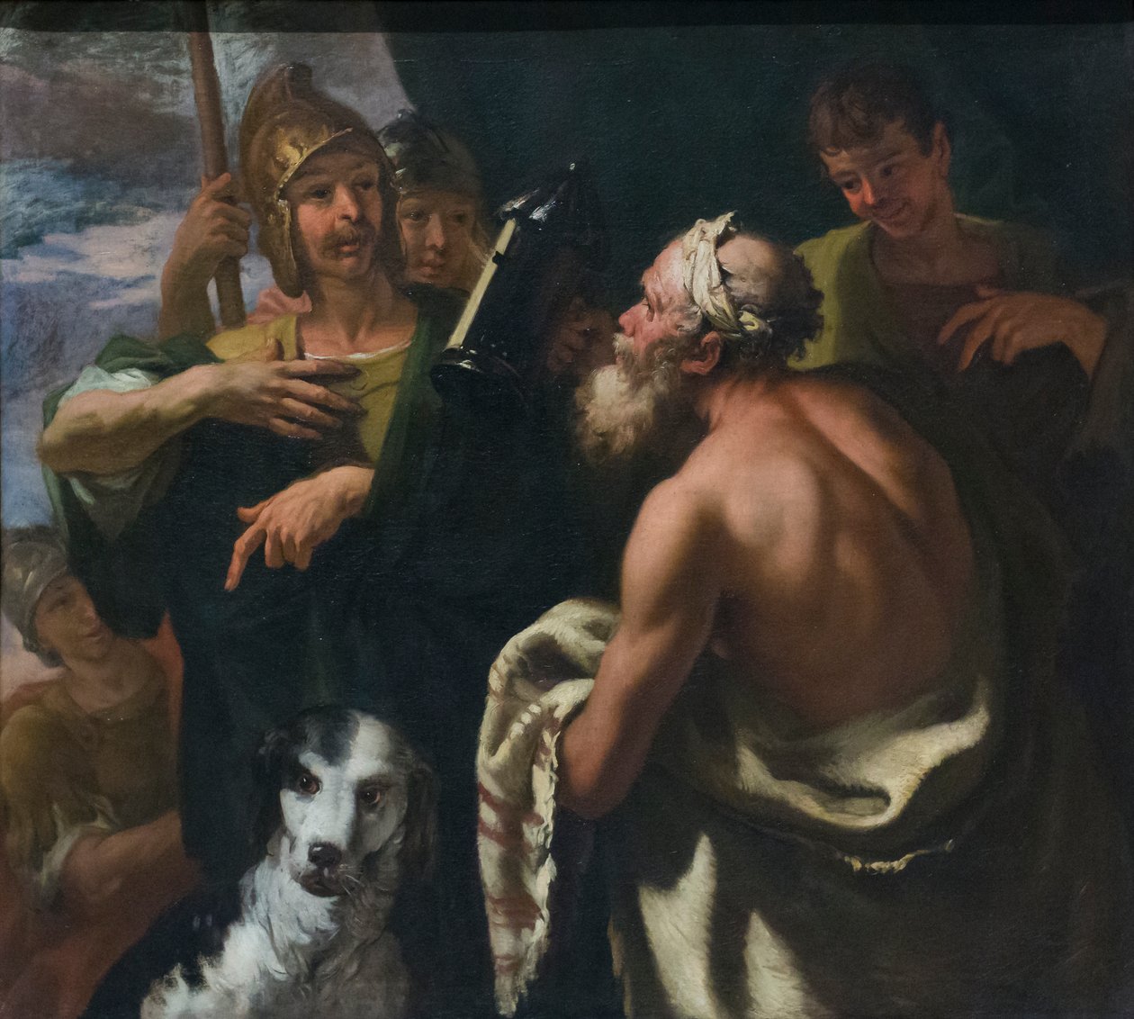 Latarnia Diogenesa, koniec XVII wieku, Sebastiano Ricci (olej na płótnie) autorstwa Sebastiano Ricci
