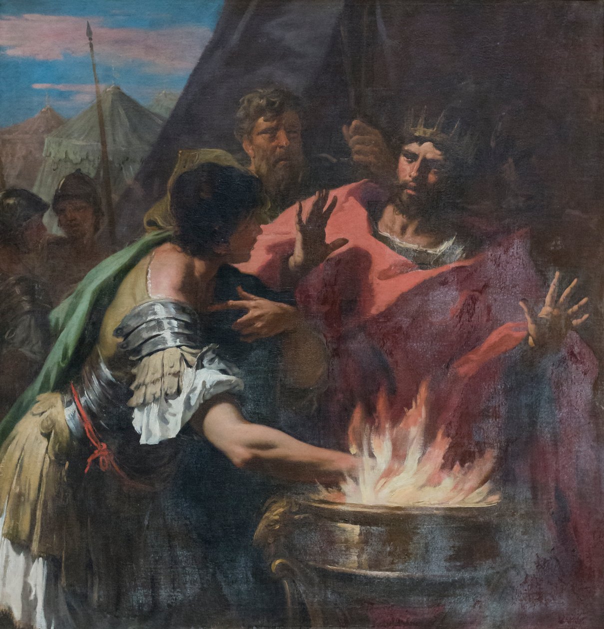 Mucius Scaevola, koniec XVII wieku (olej na płótnie) autorstwa Sebastiano Ricci