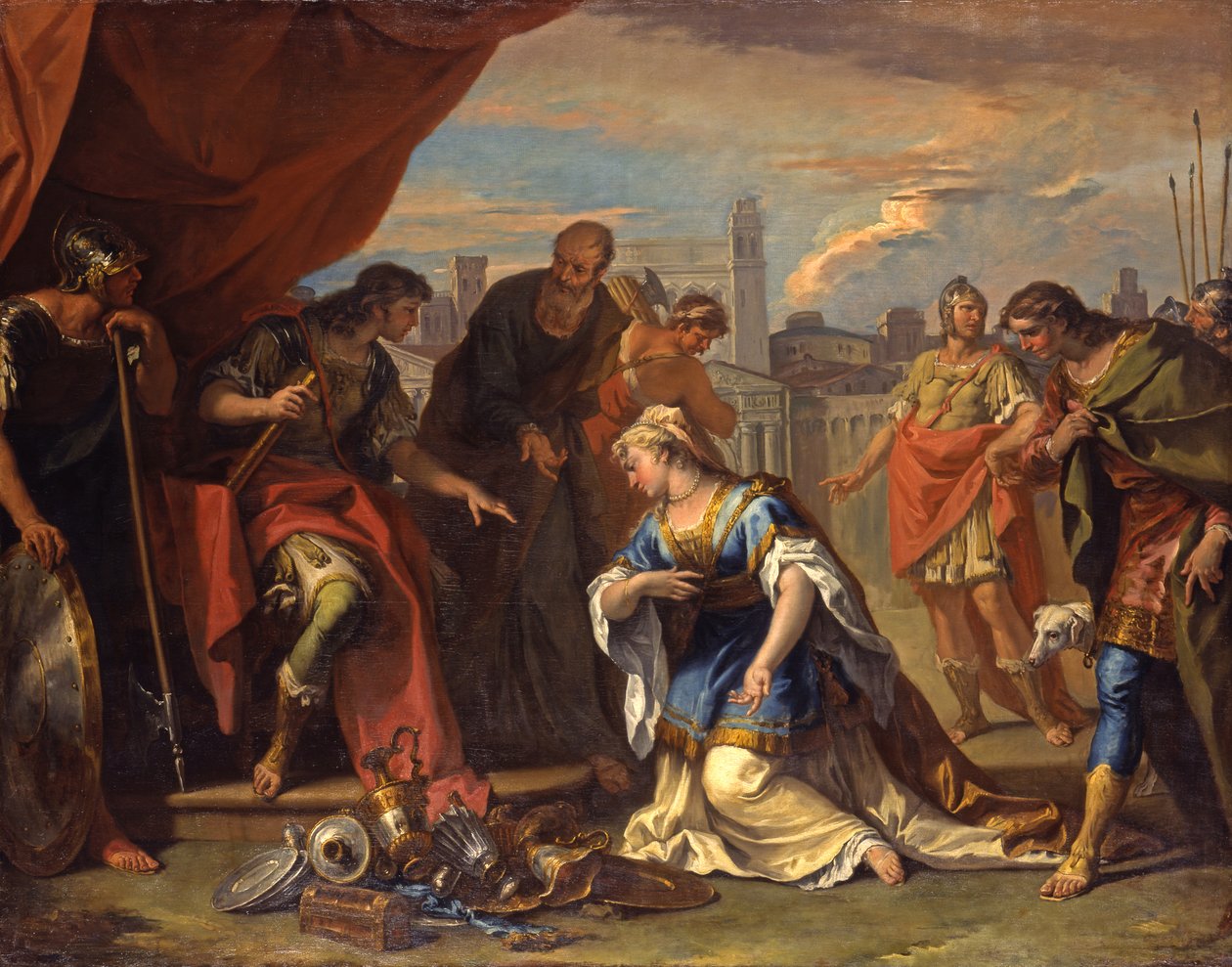 Kontynencja Scypiona, ok. 1708-1710 autorstwa Sebastiano Ricci
