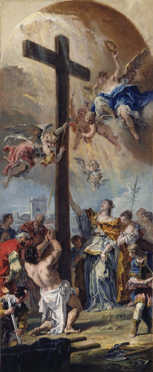 Podwyższenie Prawdziwego Krzyża autorstwa Sebastiano Ricci