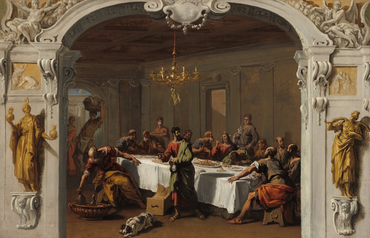 Ostatnia Wieczerza autorstwa Sebastiano Ricci