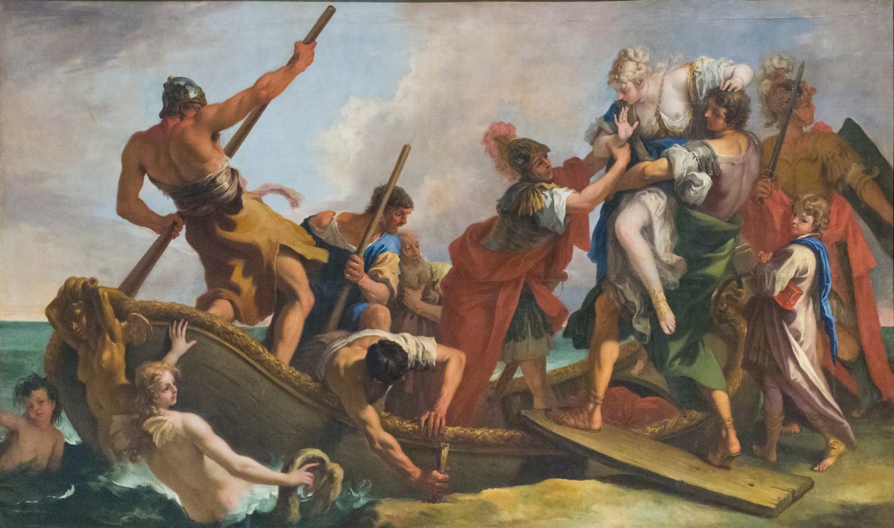Porwanie Heleny, początek XVIII wieku (olej na płótnie) autorstwa Sebastiano Ricci