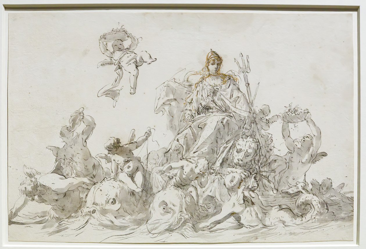 Triumf Wenecji autorstwa Sebastiano Ricci