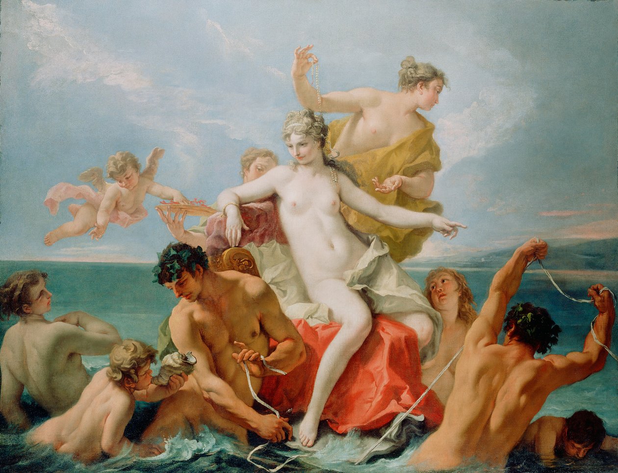 Triumf morskiej Wenus autorstwa Sebastiano Ricci