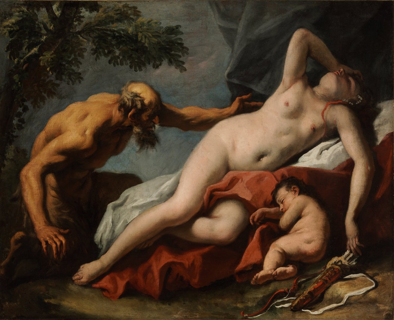 Wenus i Satyra autorstwa Sebastiano Ricci