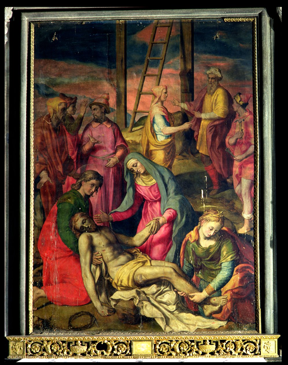 Złożenie z Krzyża, 1582 autorstwa Sebastiano Vini