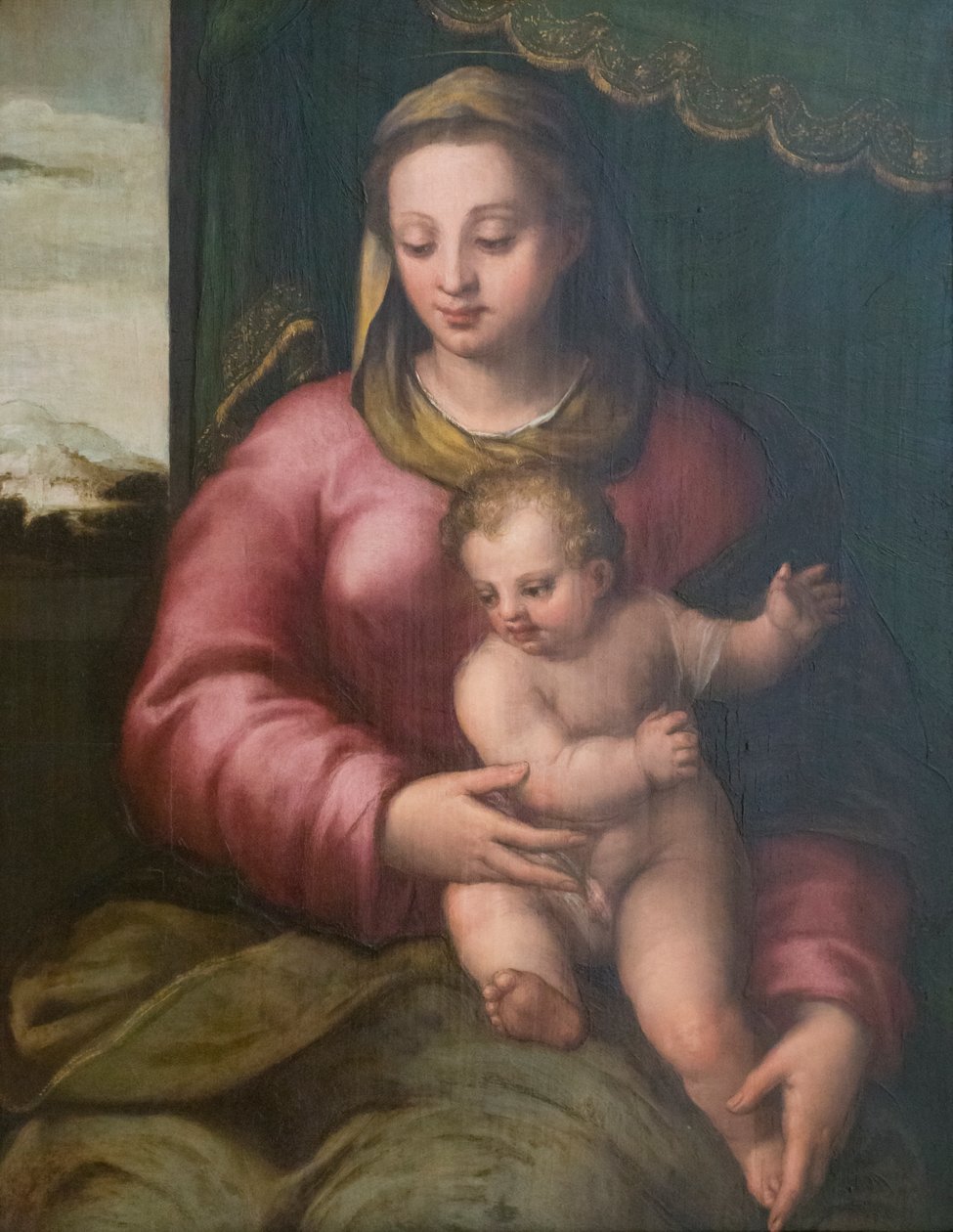 Dziewica i Dzieciątko autorstwa Sebastiano called Bastianino Filippi