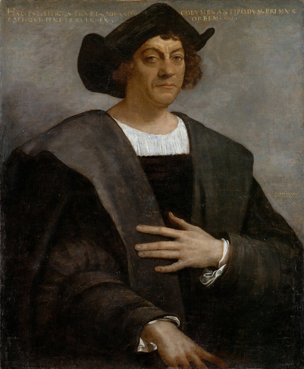 Portret mężczyzny, o którym mówi się, że to Krzysztof Kolumb (ok. 1446-1506) autorstwa Sebastiano del (c.1485 1547) Piombo