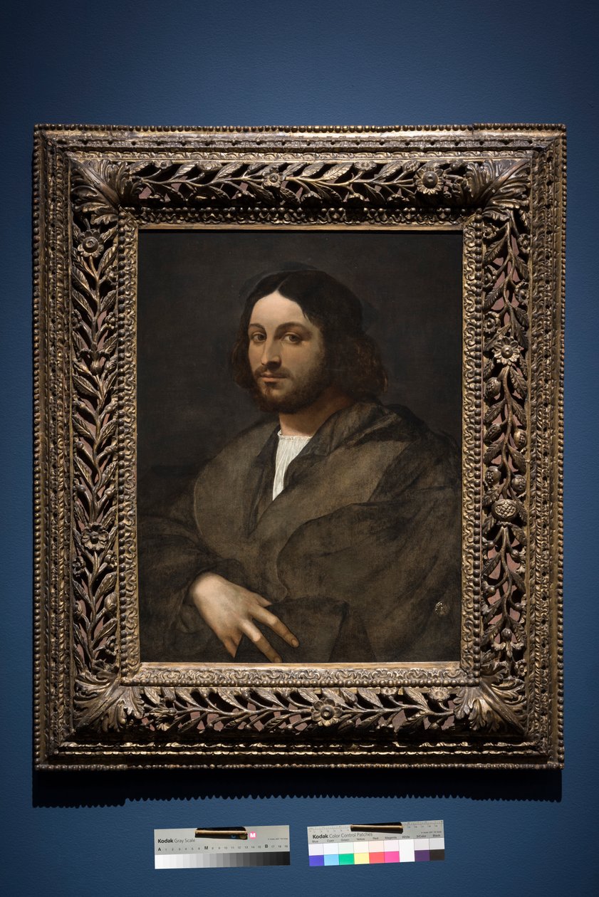 Portret mężczyzny, c.1516-20 (olej na panelu, przeniesiony z panelu) autorstwa Sebastiano del (c.1485 1547) Piombo