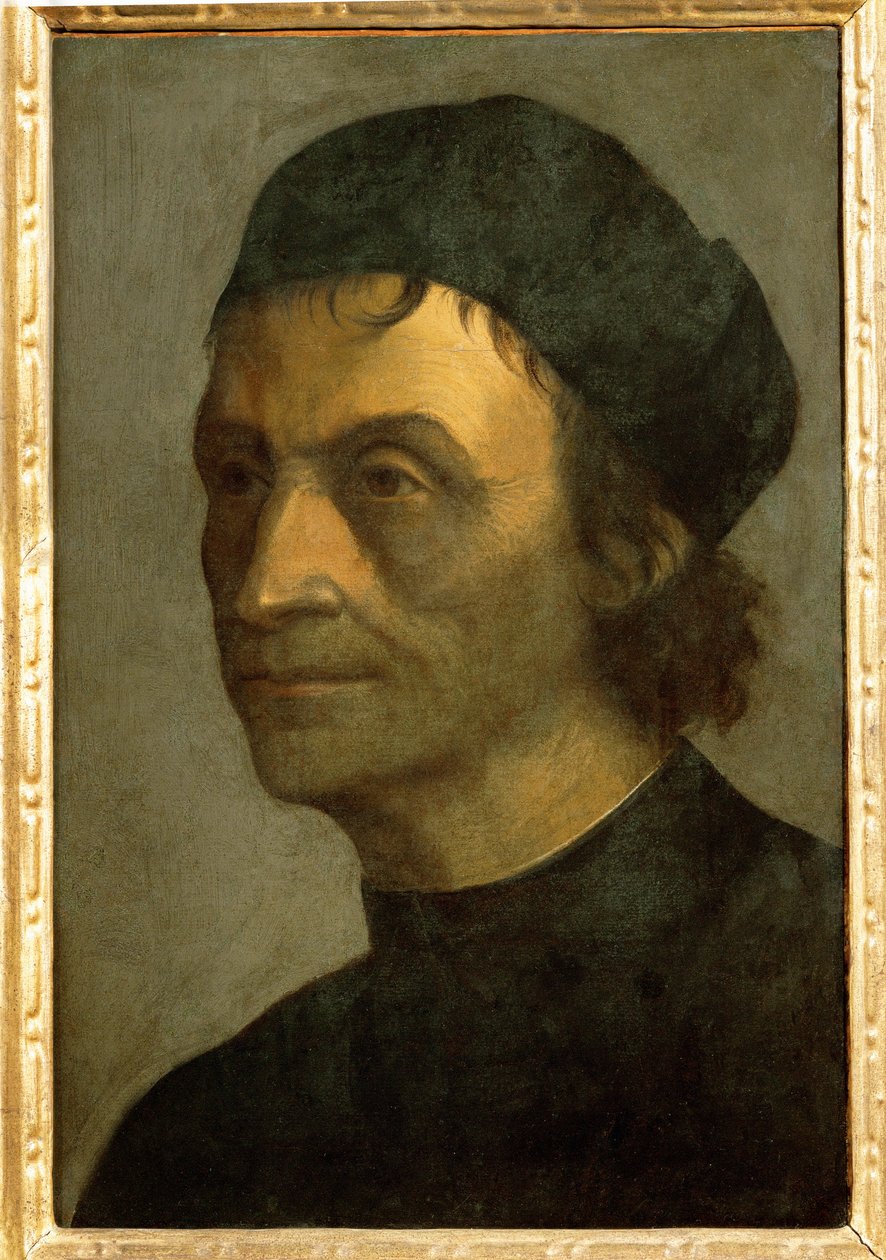 Portret kapłana z dworu papieskiego (obraz na płótnie) autorstwa Sebastiano del (c.1485-1547) Piombo