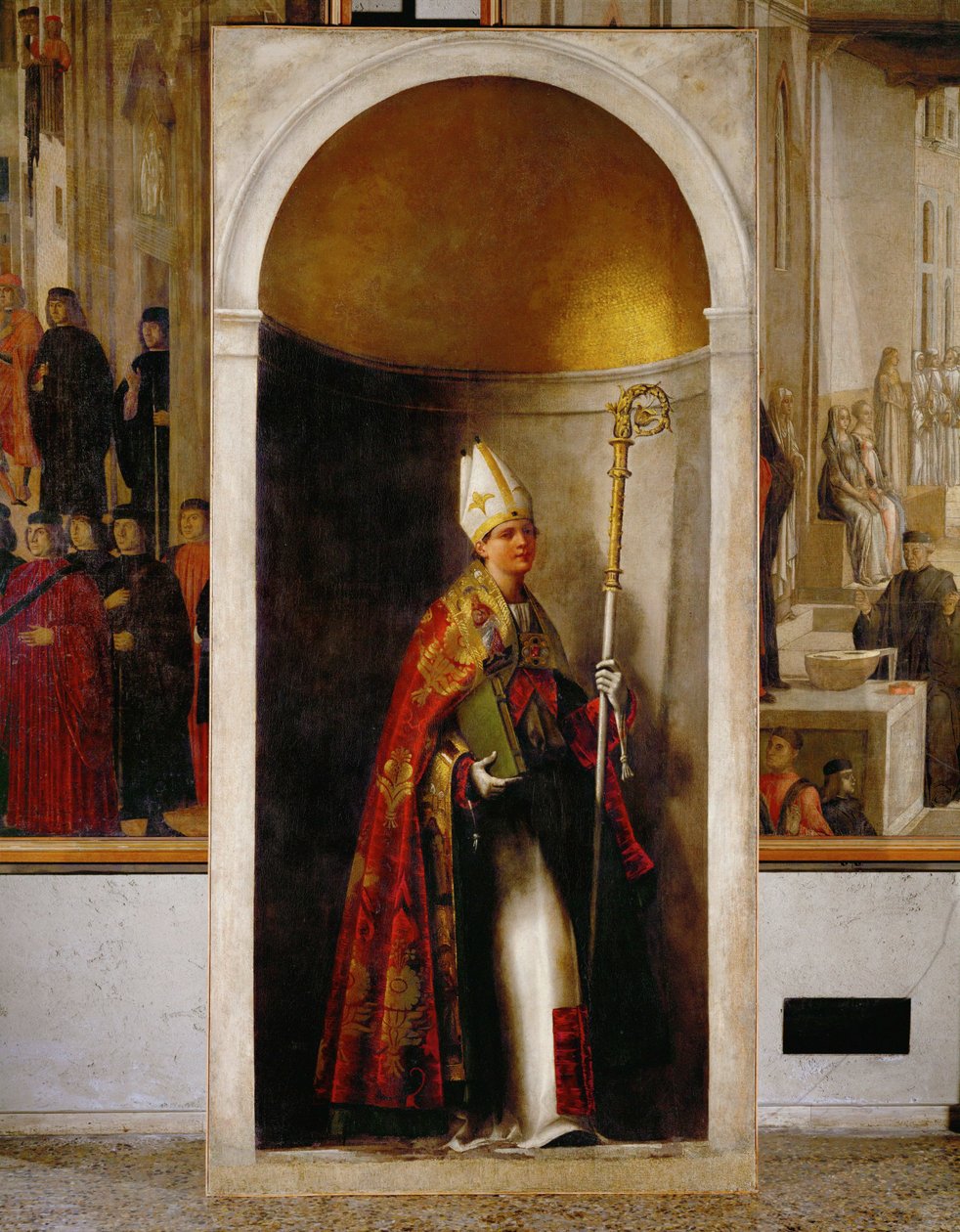 Saint Louis de Toulouse ... (olej na płótnie) autorstwa Sebastiano del (c.1485-1547) Piombo
