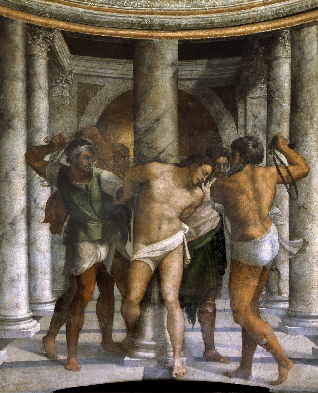 Biczowanie autorstwa Sebastiano del (c.1485 1547) Piombo