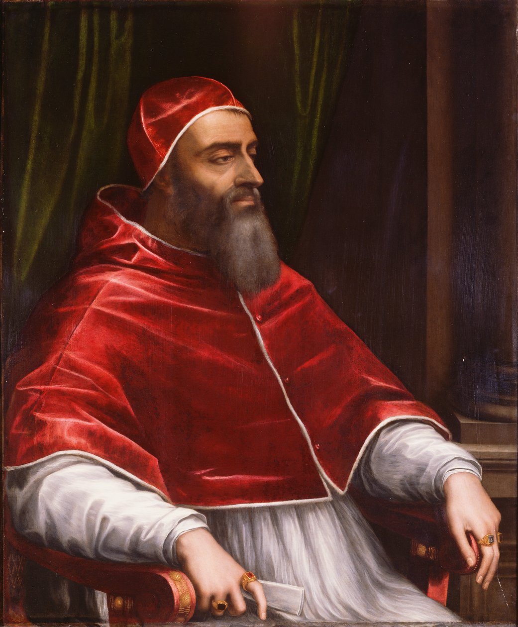 Papież Klemens VII, ok. 1531 (olej na łupku) autorstwa Sebastiano del (c.1485 1547) Piombo
