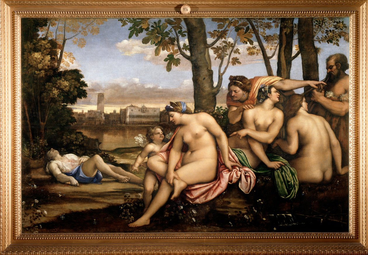 Śmierć Adonisa - olej na płótnie autorstwa Sebastiano del (c.1485 1547) Piombo