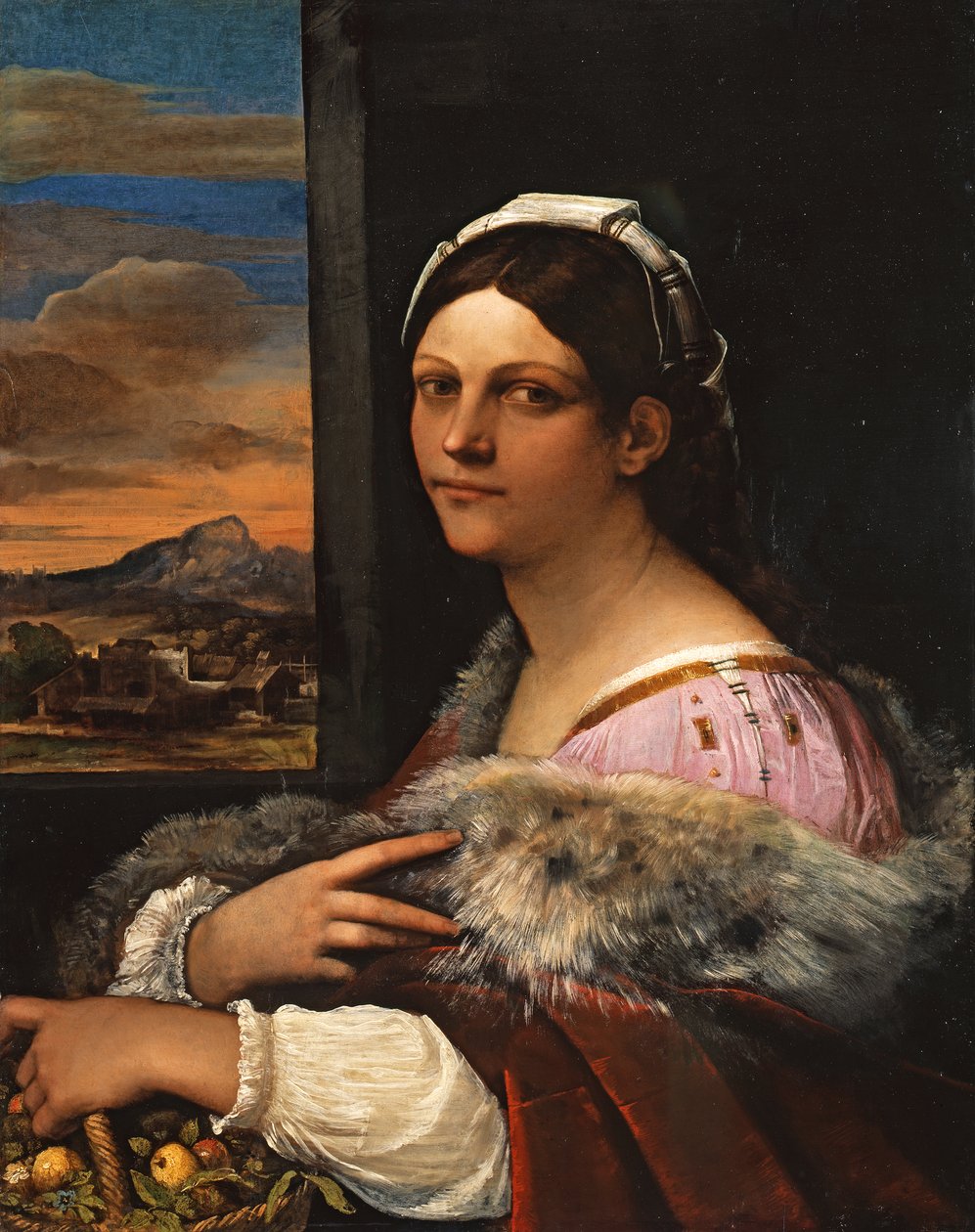 Portret młodej rzymskiej kobiety autorstwa Sebastiano del Piombo