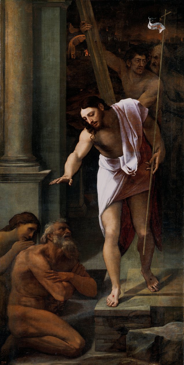 Hiszpański: Bajada de Cristo al Limbo Zstąpienie Chrystusa do Otchłani autorstwa Sebastiano del Piombo