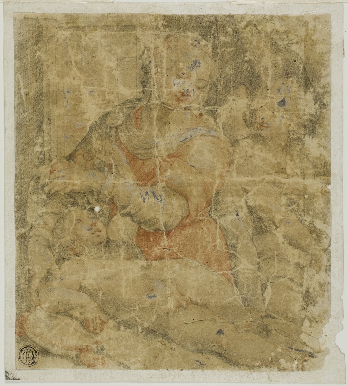Dziewica z Dzieciątkiem i aniołem autorstwa Sebastiano del Piombo