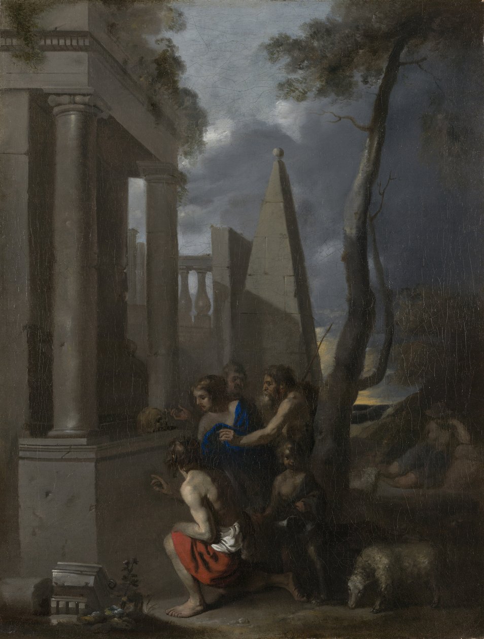 A w Arkadii I, ok. 1637-38 autorstwa Sébastien Bourdon