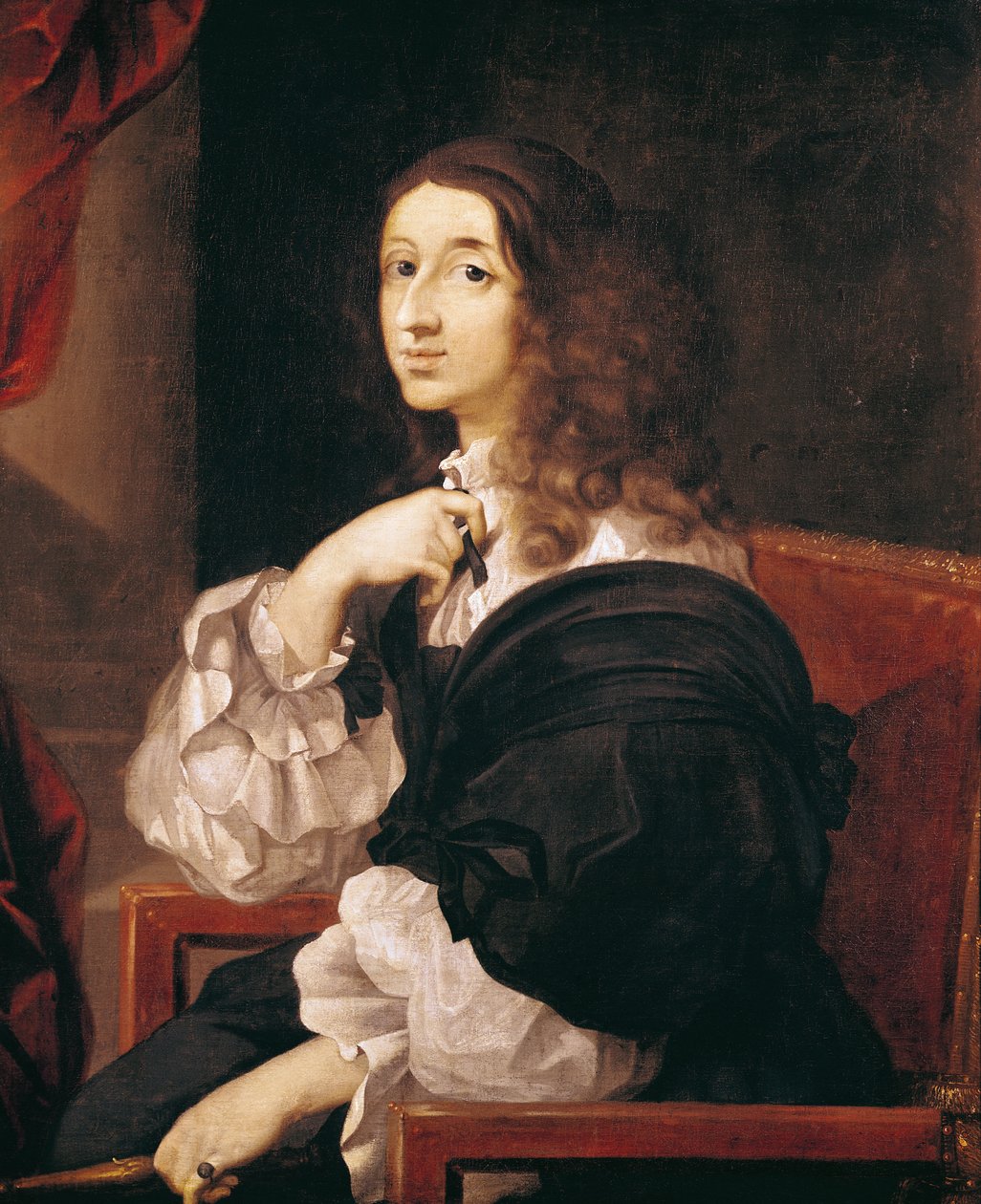 Królowa Szwedzka Krystyna (1626-89) autorstwa Sébastien Bourdon