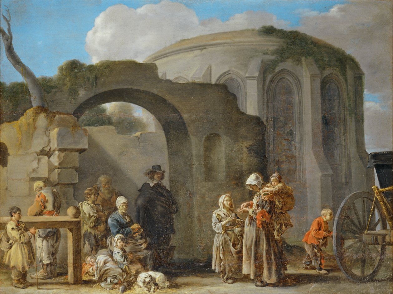 Les mendiants - żebracy ... autorstwa Sébastien Bourdon