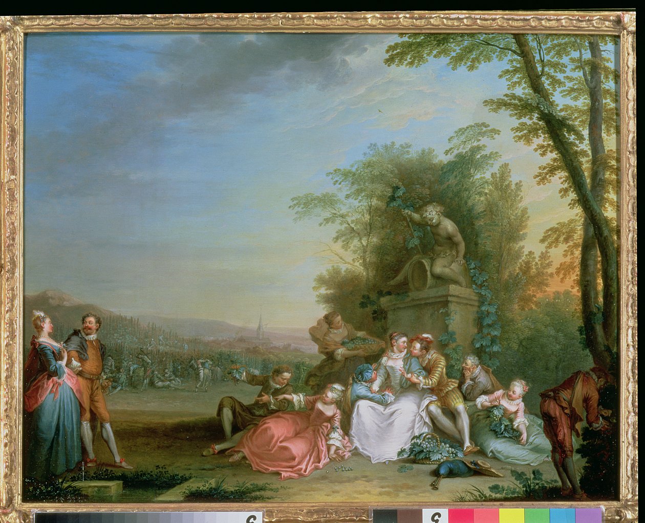 Grape Harvest, ok. 1750 (panel) (para do 87638) autorstwa Sebastien II Le Clerc
