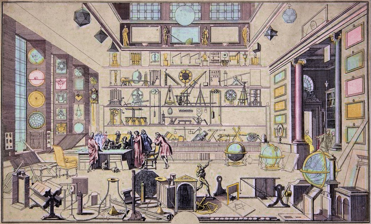 Studium geometrii według Sebastiena Le Clerc autorstwa Sebastien I Le Clerc