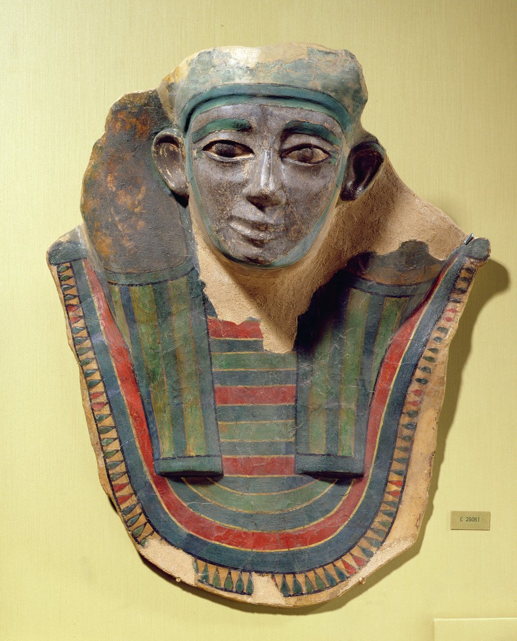 Maska mumii od Mirgissy (tynk stiukowy i malowany) autorstwa Second Intermediate Period Egyptian