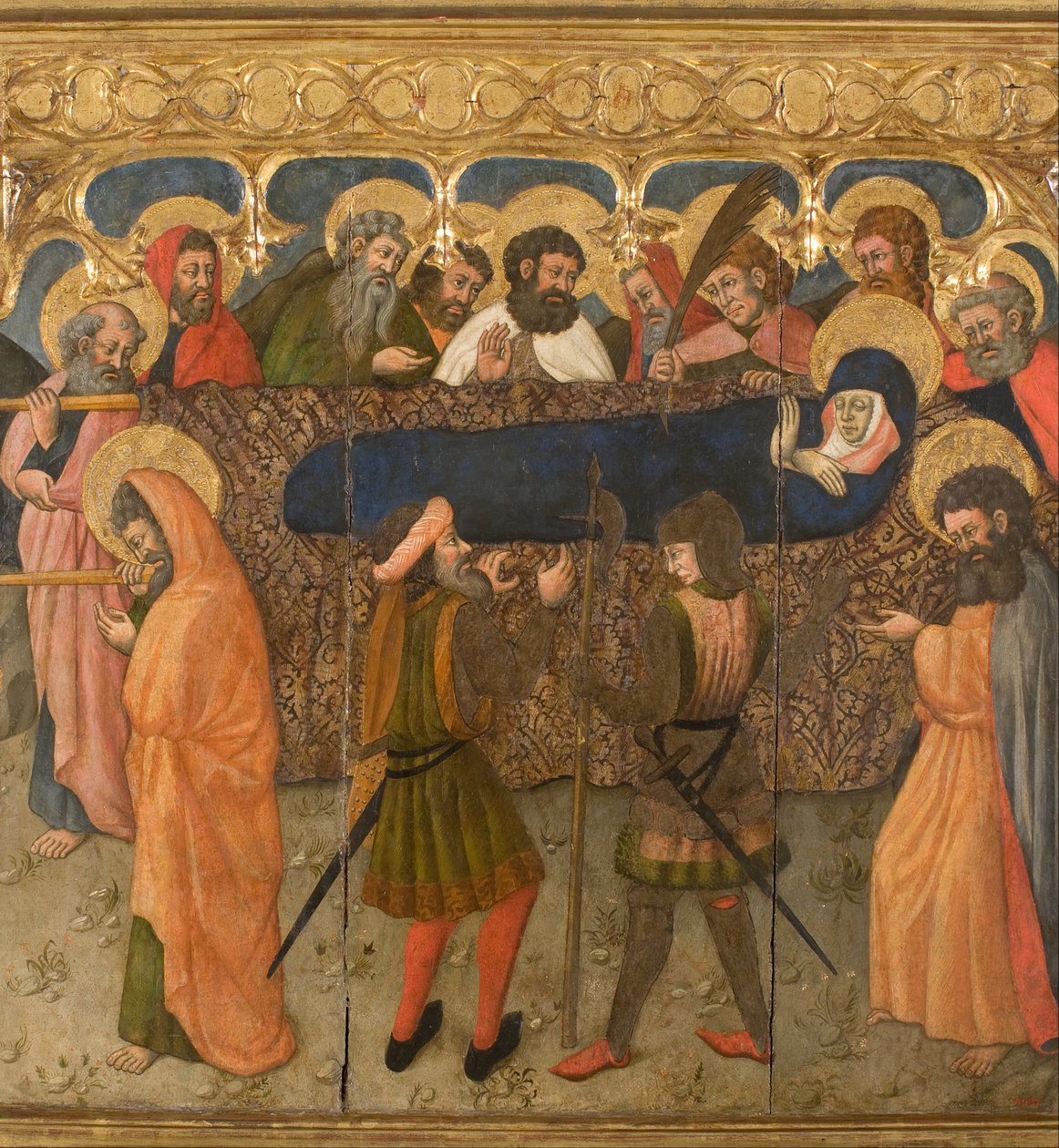 Dziewica przyniesiona do Burial autorstwa Master of Estopiñán