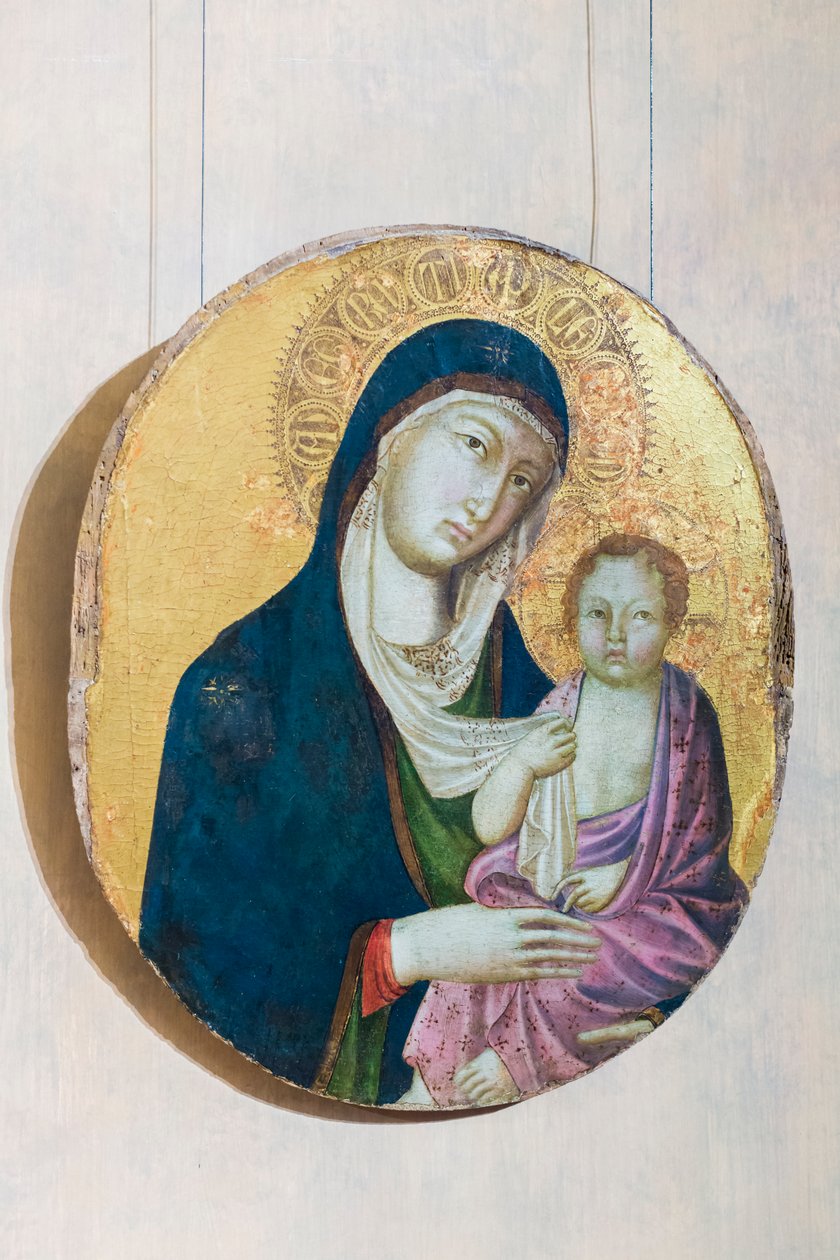 Madonna z Dzieciątkiem (tempera na desce) autorstwa Segna di Bonaventura