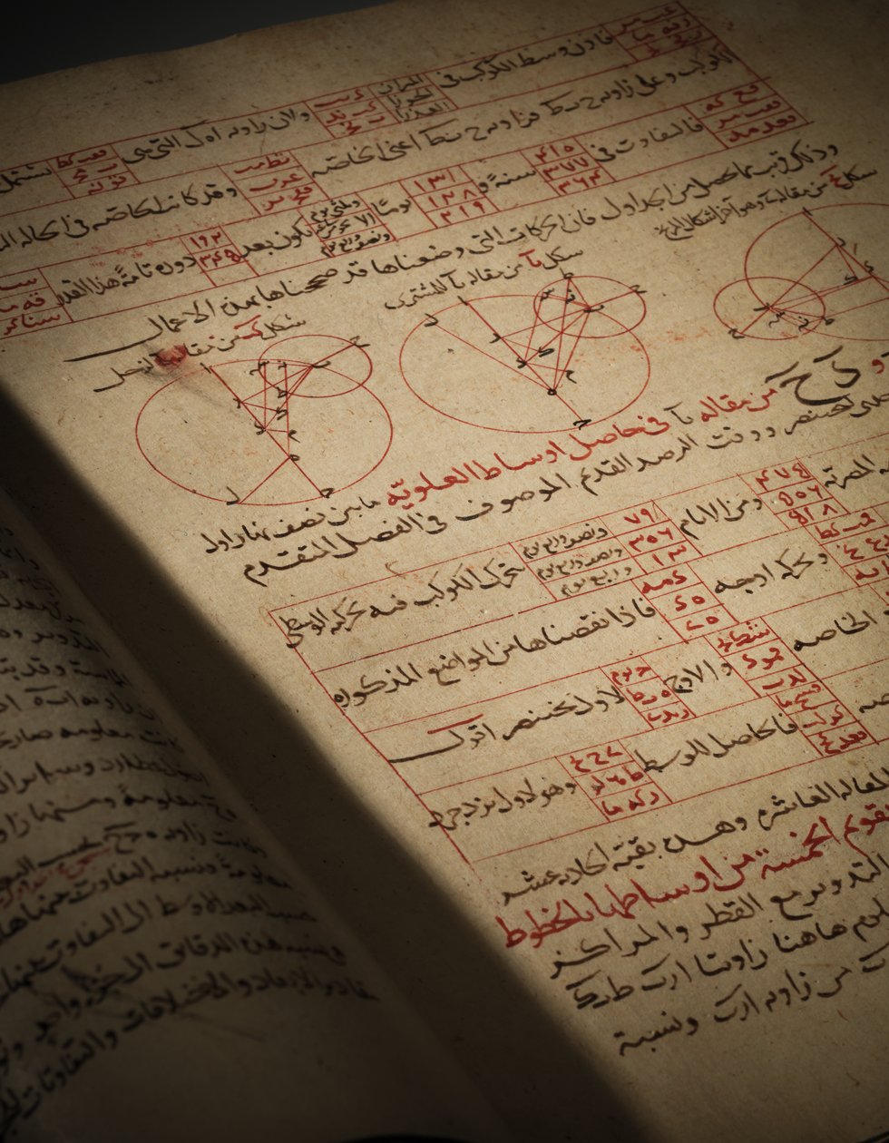 Kompendium traktatów o astronomii i matematyce autorstwa Nasira Al-Dina Muhammada bin Al-Hasana Al-Tusiego autorstwa Seljuq Dynasty