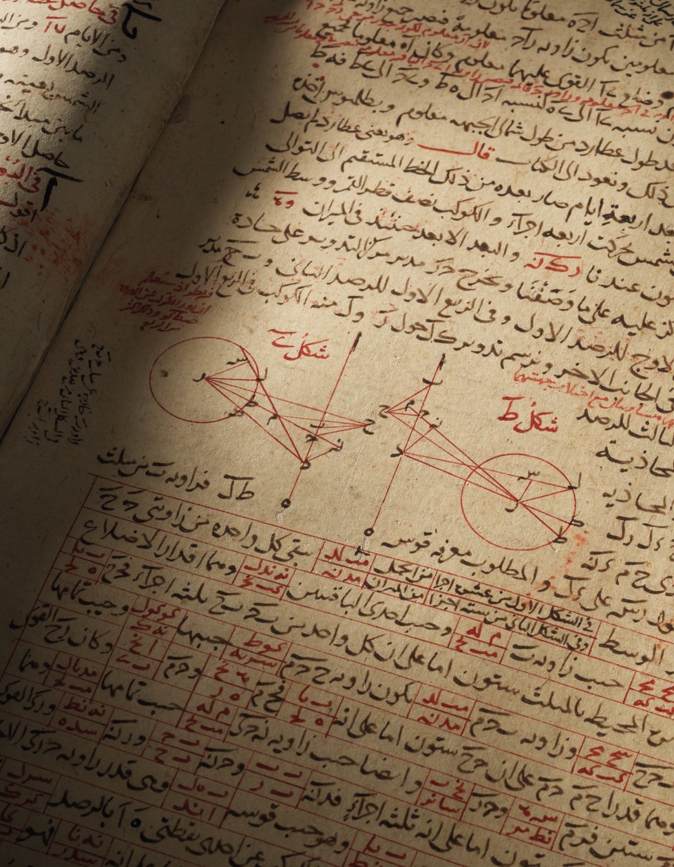 Kompendium traktatów o astronomii i matematyce autorstwa Nasira Al-Dina Muhammada bin Al-Hasana Al-Tusiego autorstwa Seljuq Dynasty