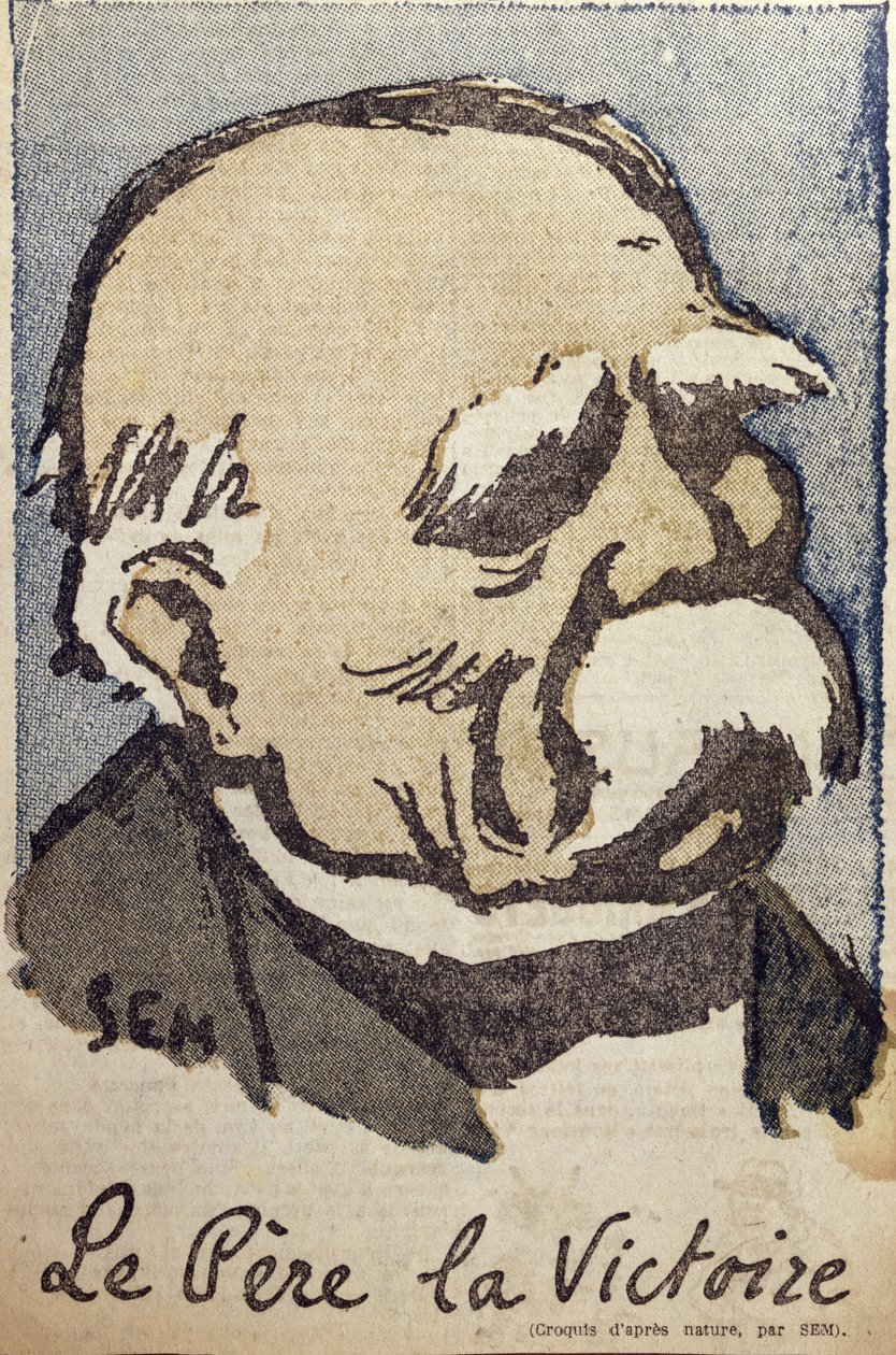 Georges Clemenceau (1841-1929) jako „Pere la Victoire”, c.1918-19 autorstwa Sem