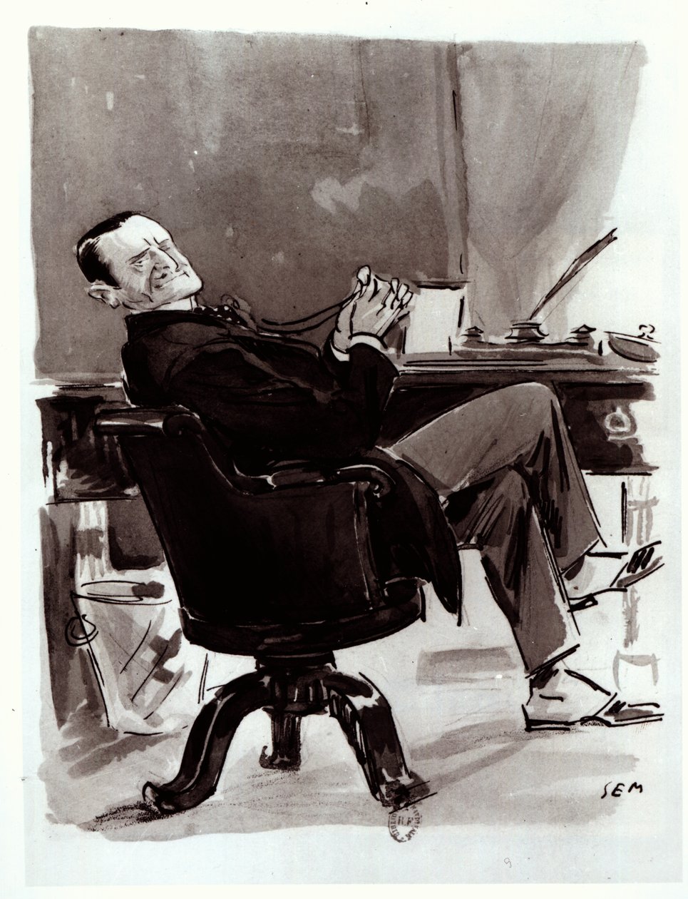 Georges Courteline (1858-1929) autorstwa Sem