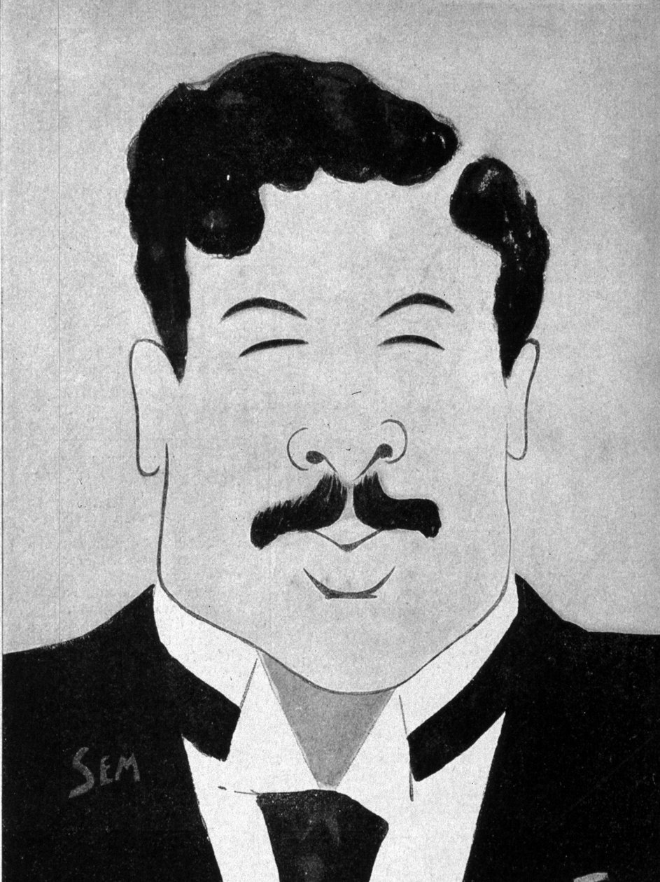 Karykatura autora dramatu Maurice