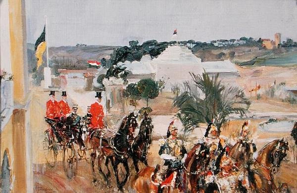 Vittorio Emanuele III (1869-1947) na Wystawie Światowej, 1911 autorstwa Semen Gavriilovich Nikiforov