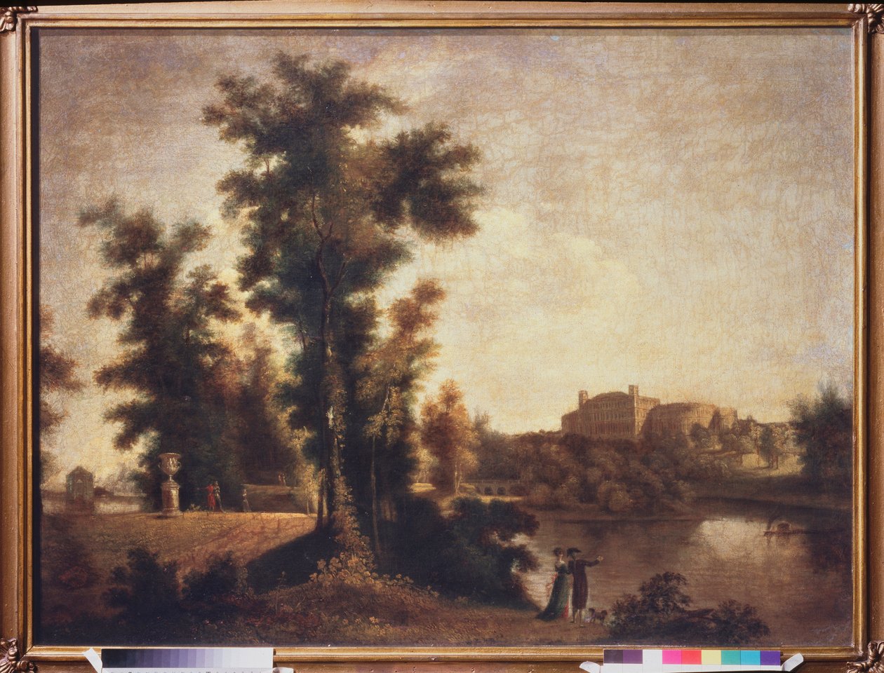 Krajobraz w pobliżu Sankt Petersburga. Obraz Siemion Fiodorowicz Szczedrin (Semion Szczedrin) (1745-1804), olej na płótnie autorstwa Semen Fedorovich Shchedrin