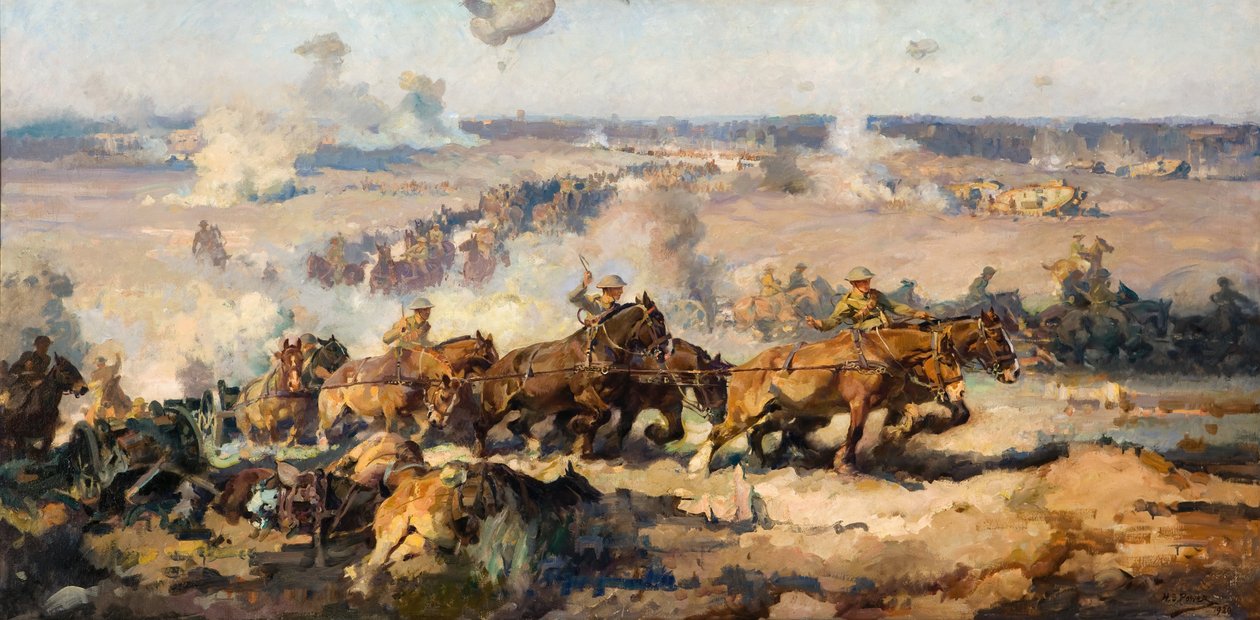 Bitwa pod Villers-Bretonneux, 8 sierpnia 1918 autorstwa Septimus Power