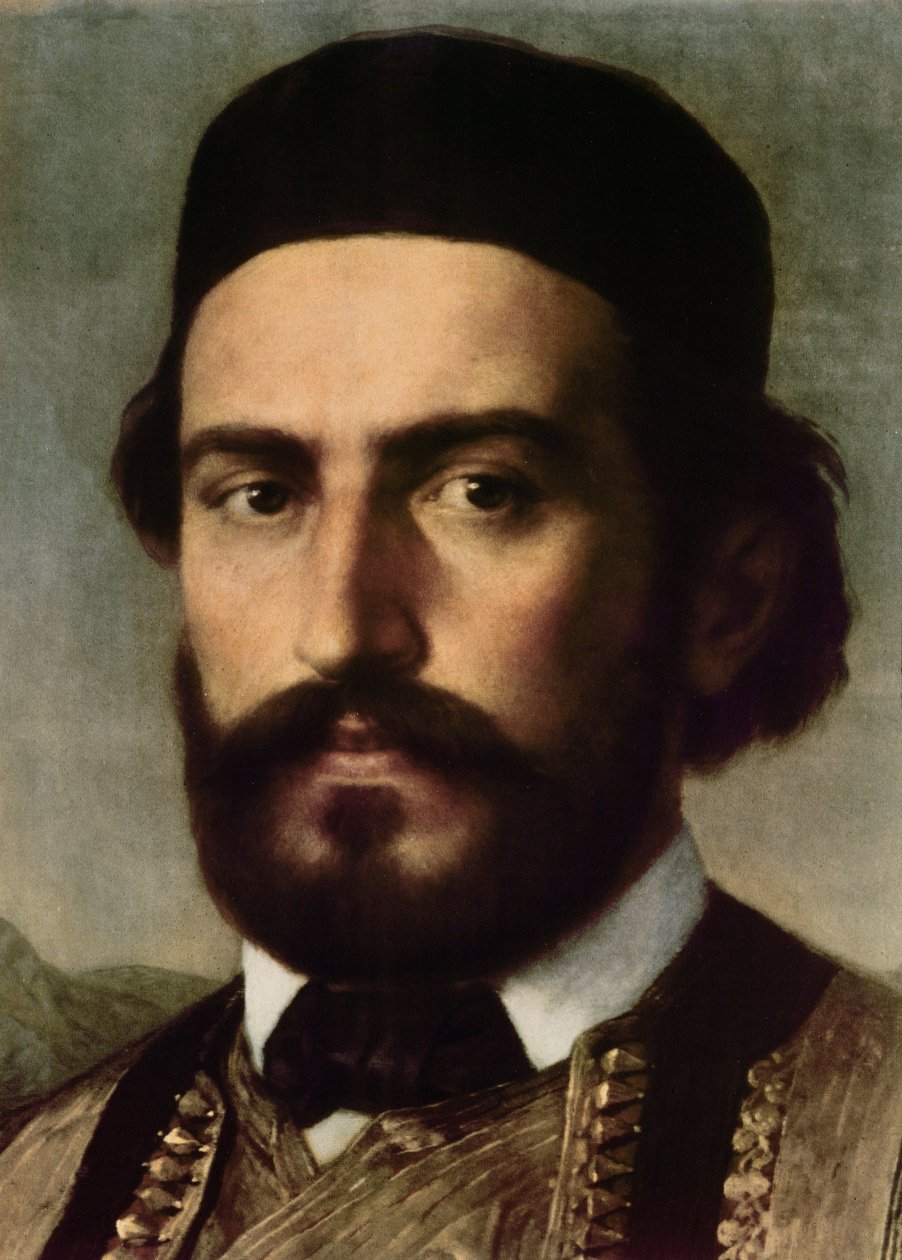 Petar II Petrovic Njegos, ostatni książę biskup Czarnogóry autorstwa Serbian School