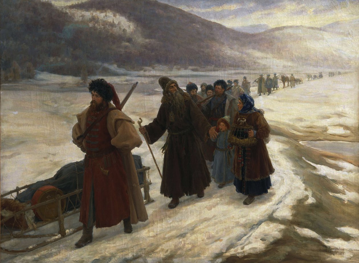 Droga na Syberię autorstwa Sergei Dmitrievich Miloradovich