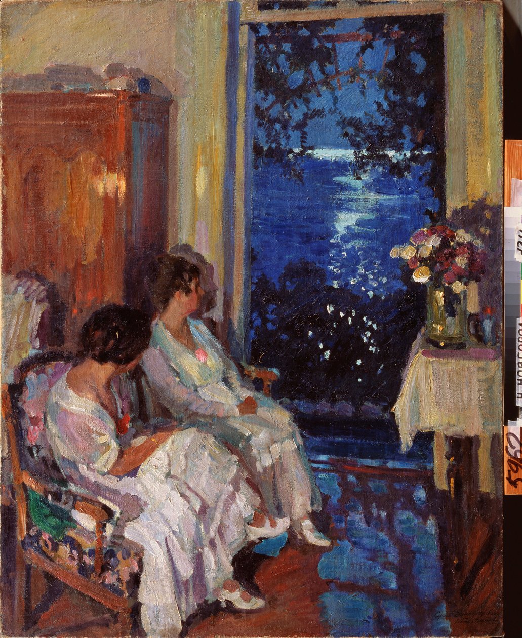Ałupka (Ukraina) (Ałupka) - Obraz Siergieja Arseniewicza Winogradowa (1869-1938), olej na płótnie autorstwa Sergei Arsenevich Vinogradov