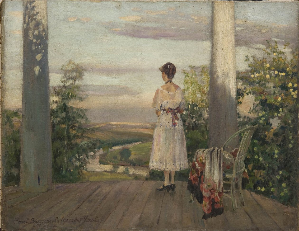 Wiejski dom Antona Czechowa w Melikhovie, lata 1910 autorstwa Sergei Arsenevich Vinogradov
