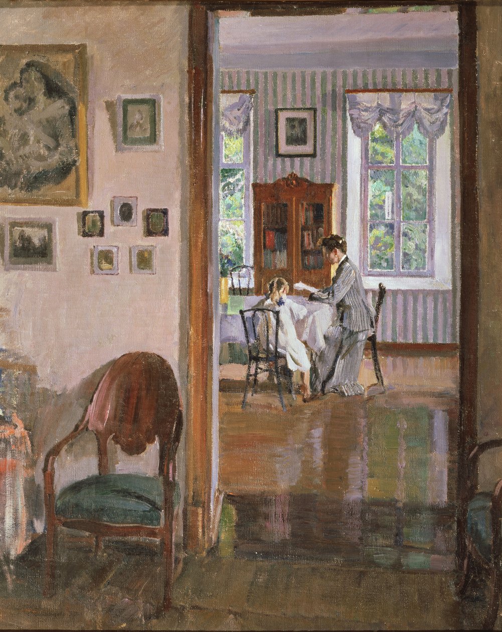 W domu, 1910 autorstwa Sergei Arsenevich Vinogradov