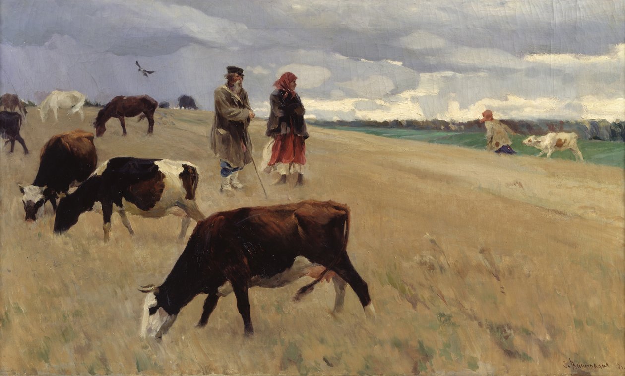 Na ściernisku, 1896 autorstwa Sergei Arsenevich Vinogradov