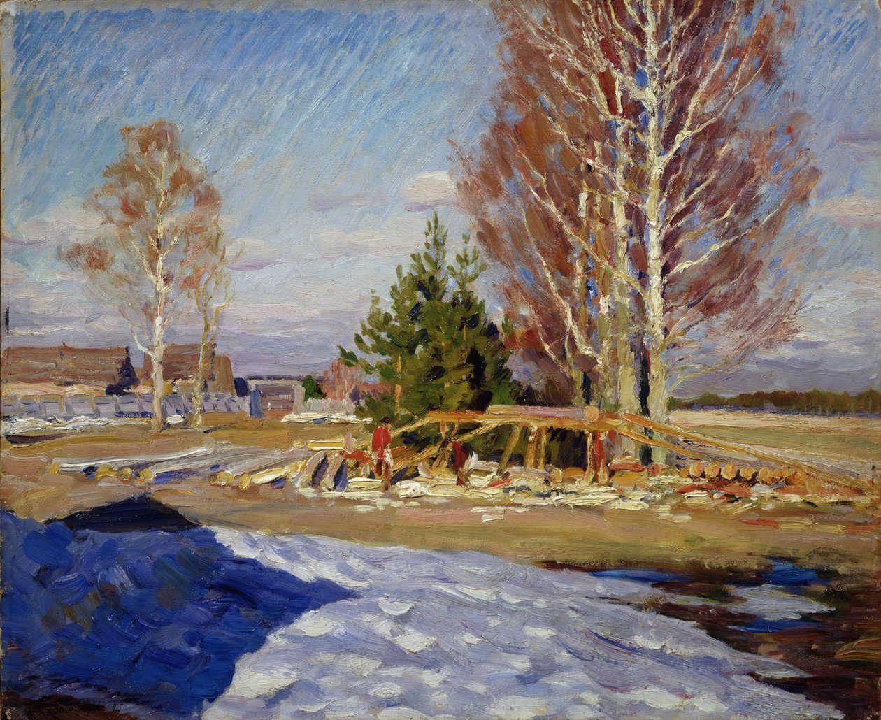 Wiosenny pejzaż, 1915 autorstwa Sergei Arsenevich Vinogradov