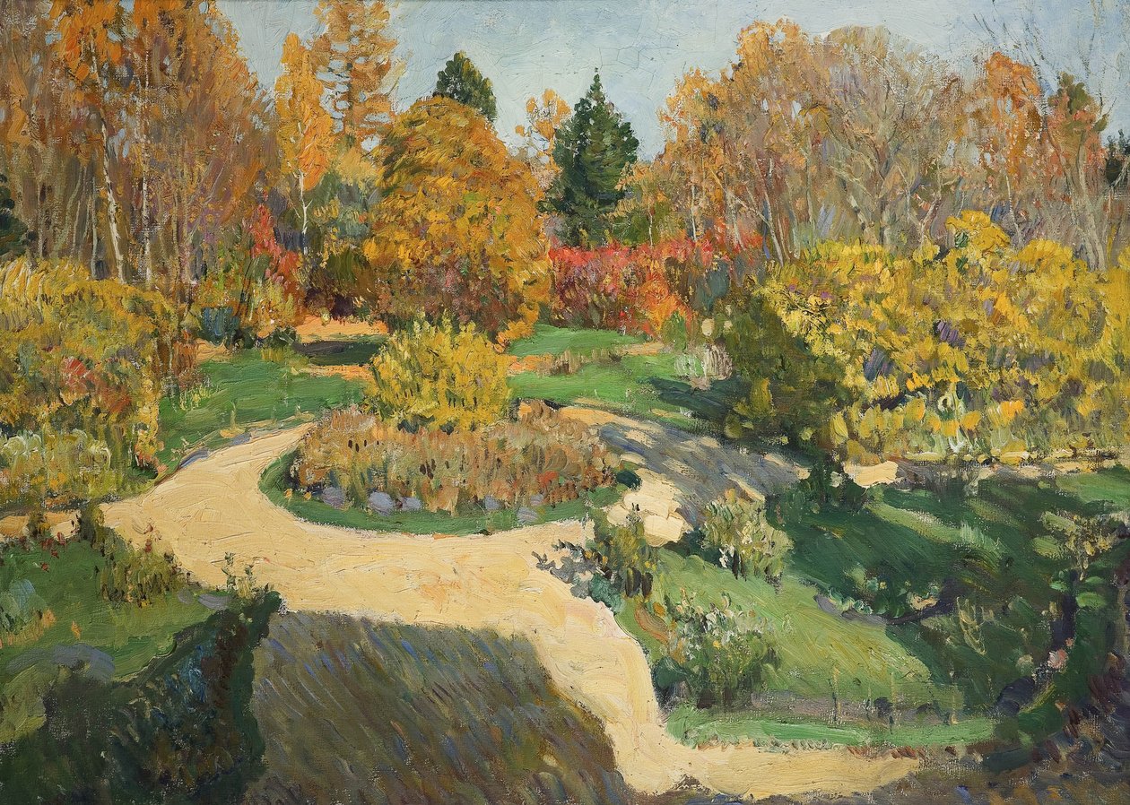 Ogród jesienią, 1910 autorstwa Sergei Arsenevich Vinogradov