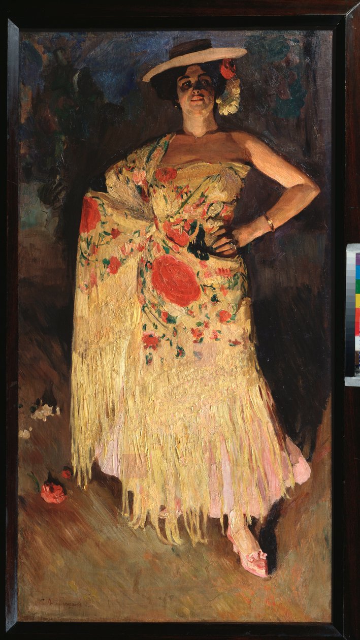 Tancerz - obraz Siergieja Arseniewicza Winogradowa (1869-1938), olej na płótnie autorstwa Sergei Arsenevich Vinogradov
